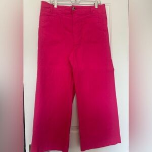 Anthropologie Colette Magic Fabric Wide-Leg Trousers by Maeve size 34